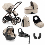 Oyster4 Luxury Travel System Bundle Inc Capsule 360 Car Seat - Buttermilk