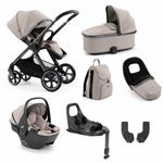 Oyster4 Luxury Travel System Bundle Inc Capsule 360 Car Seat - Stone