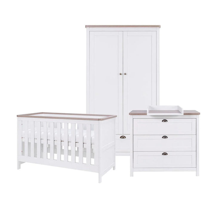 Tutti Bambini Verona 3 Piece Room Set-White/Oak