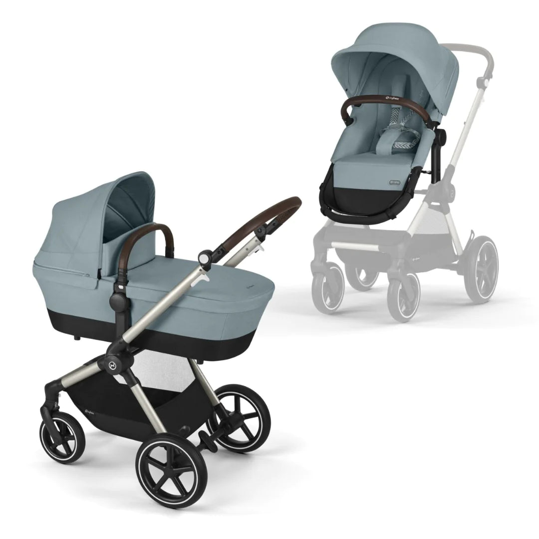 Cybex Eos Pushchair & Cloud T Car Seat Bundle - Sky Blue