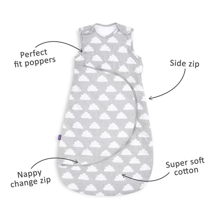 SnuzPouch Sleeping Bag, 2.5 Tog (6-18 Months) - Cloud Nine