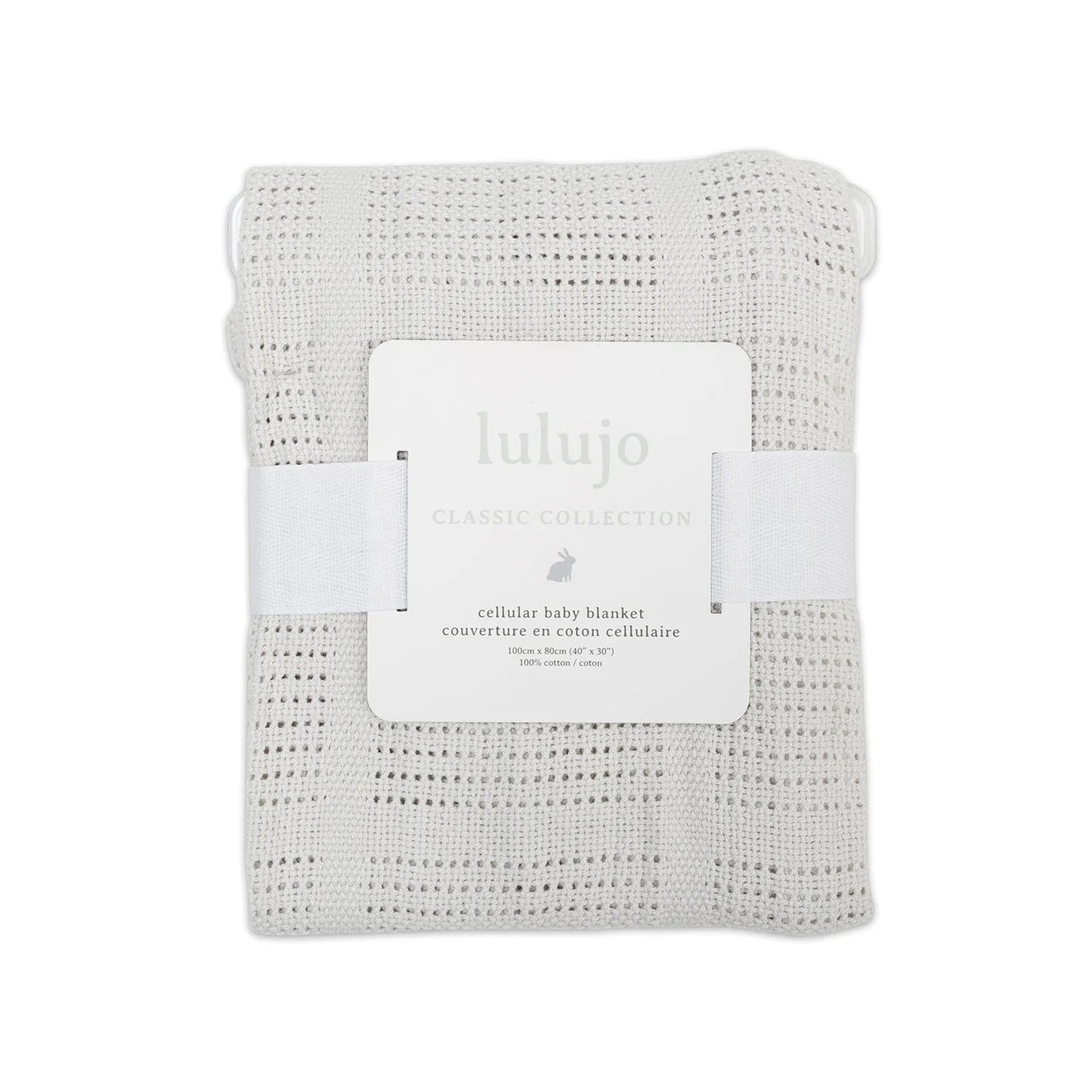 Lulujo Cellular Blanket - Grey