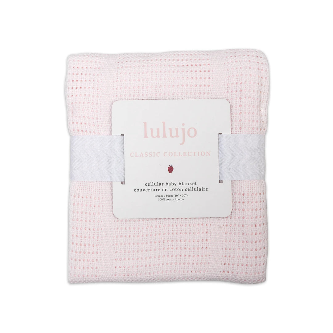 Lulujo Cellular Blanket - Pink