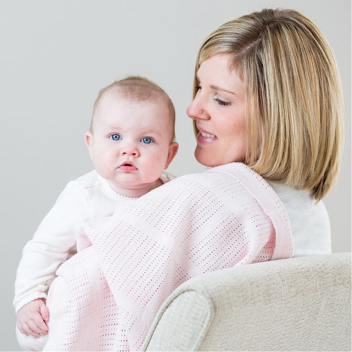 Lulujo Cellular Blanket - Pink