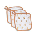 Lulujo Washcloths 3pck - Rainbows, White & Suns