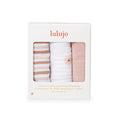 Lulujo 3 Pack Mini Muslin Cloths - Daisies