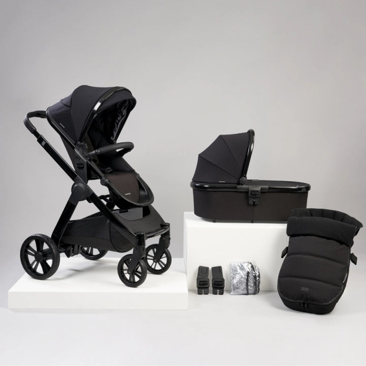 Bababing Raffi 2in1 Travel System Bundle - Gloss Black