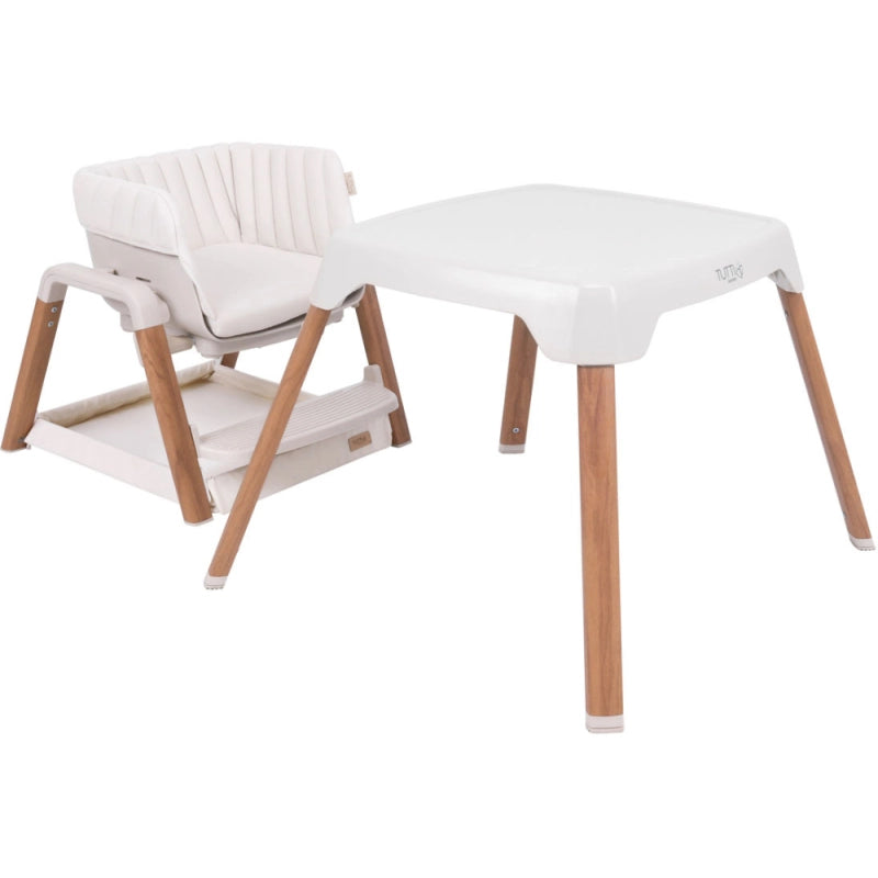 Tutti Bambini Nova Highchair-White/Oak