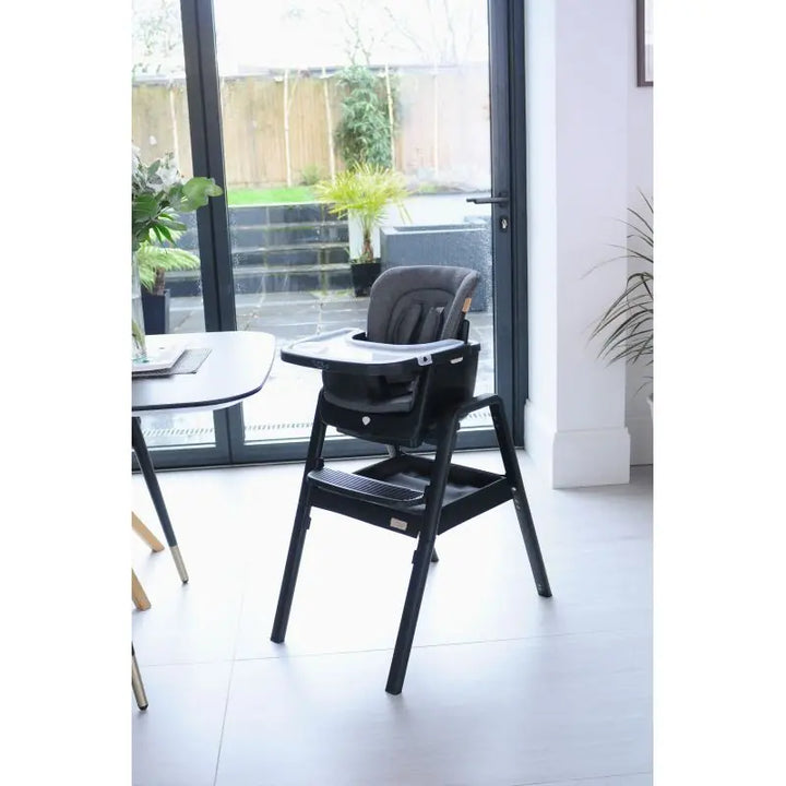 Tutti Bambini Nova Highchair-Black/Black