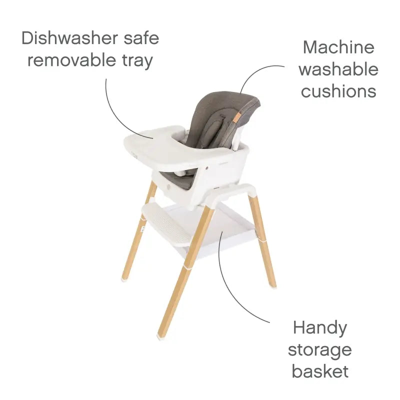 Tutti Bambini Nova Highchair - White/Oak