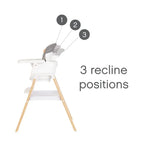 Tutti Bambini Nova Highchair - White/Oak
