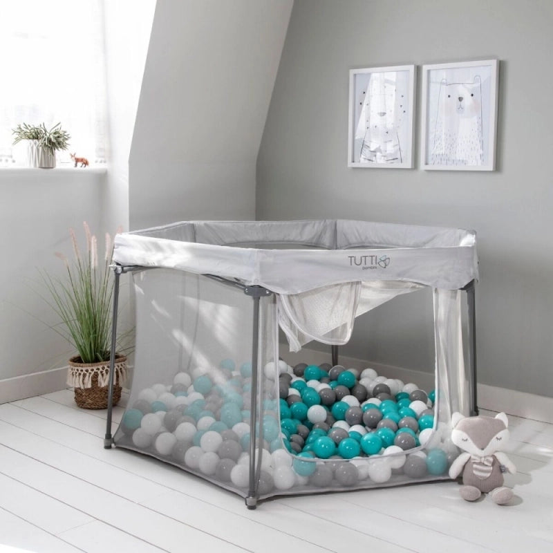 Tutti Bambini Hexa Playpen-Grey