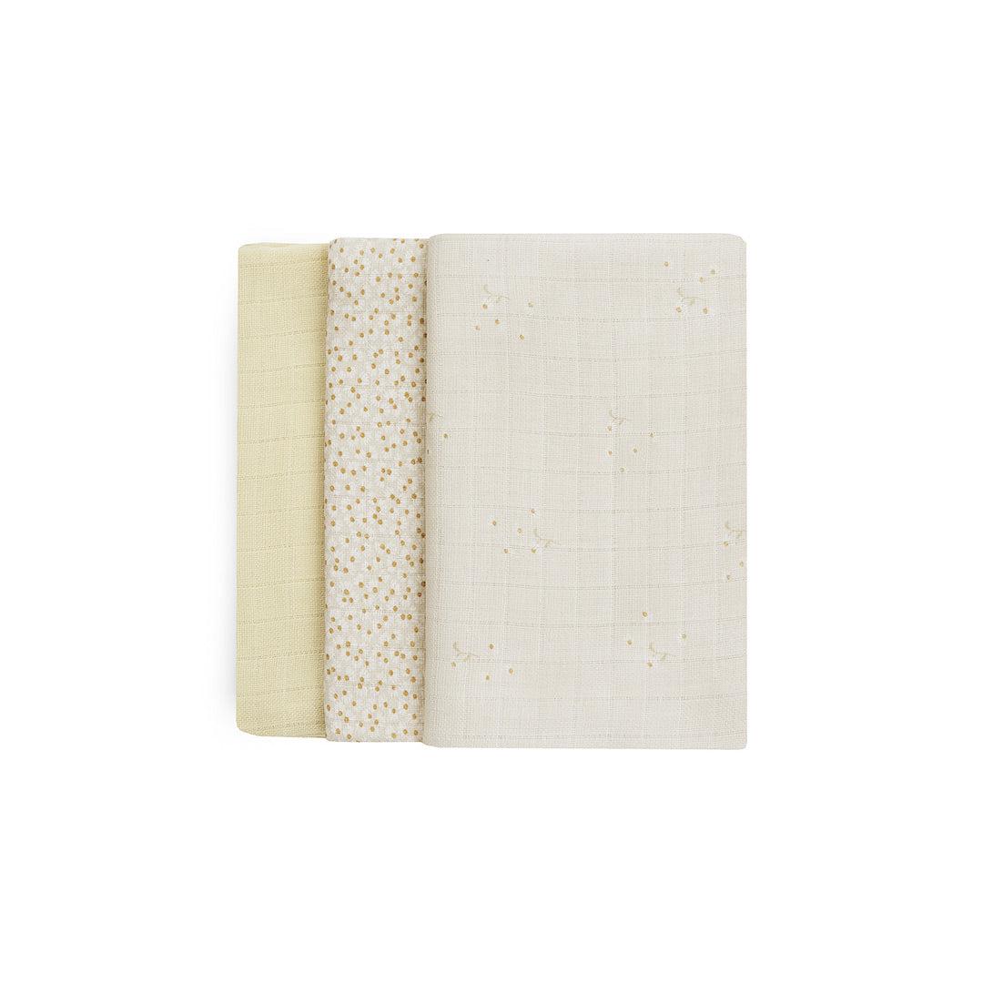 Avery Row 3 Pack Organic Baby Muslin Squares - Wild Chamomile