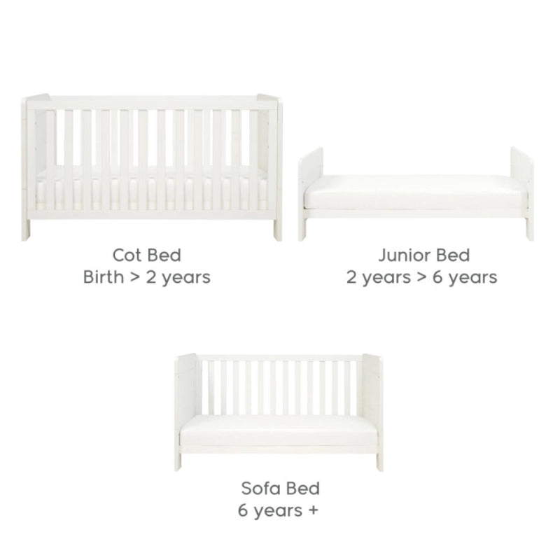 Tutti Bambini Alba Cot Bed - Essentials White