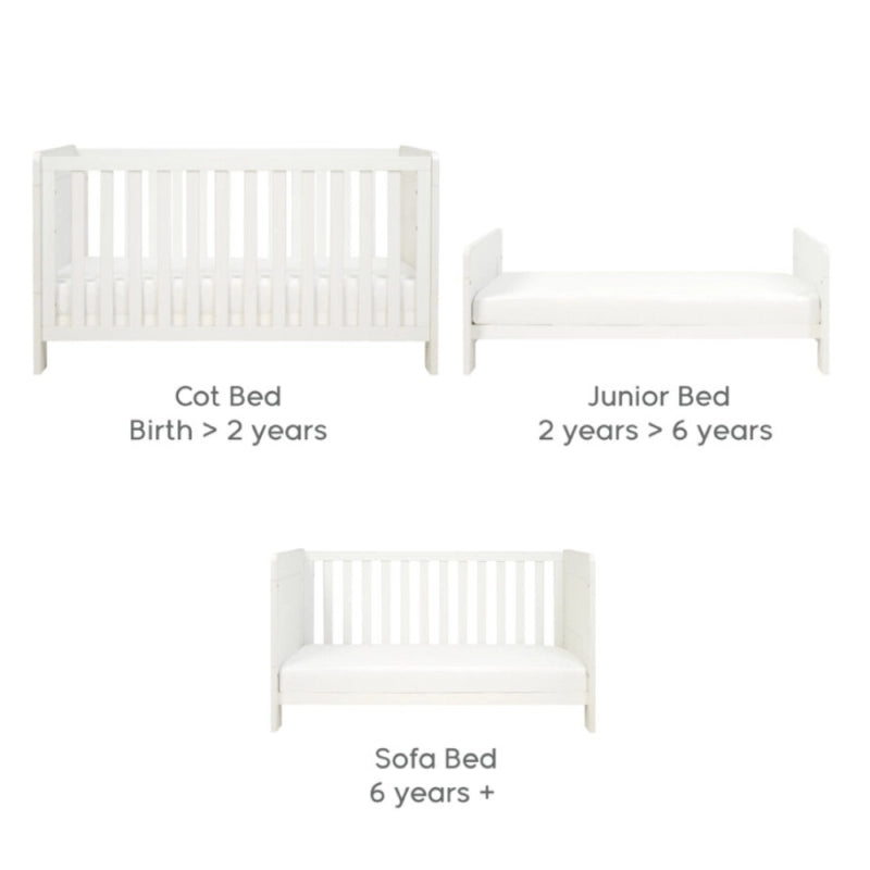 Tutti Bambini Alba Mini Cot Bed - Essentials White