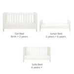Tutti Bambini Alba Mini Cot Bed - Essentials White