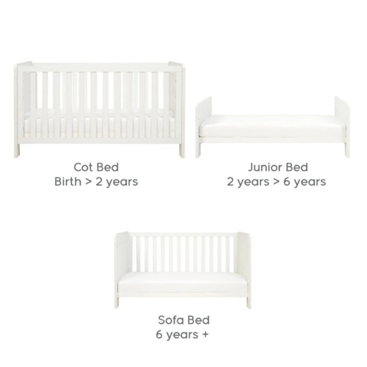 Tutti Bambini Alba Mini Cot Bed - Essentials White