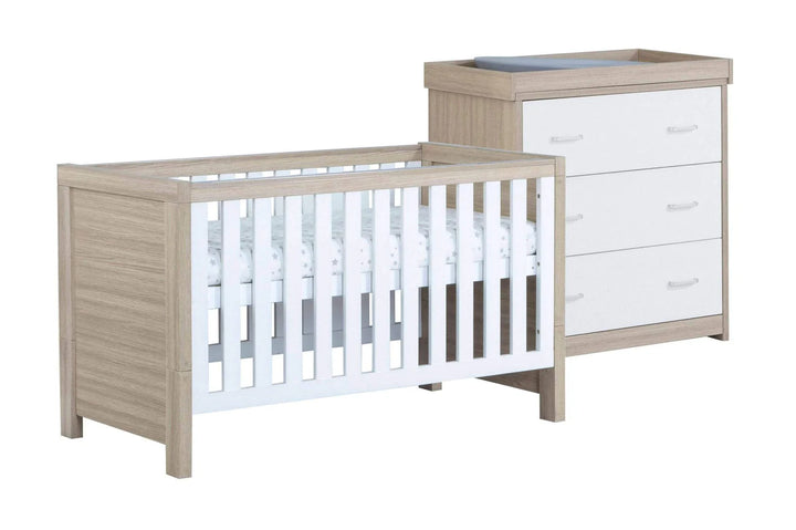 Luno 2 Piece Nursery Furniture Set – Oak White