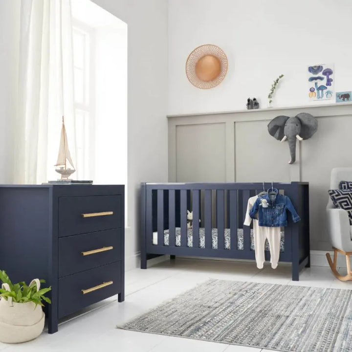 Tutti Bambini Tivoli 2 Piece Nursery Set - Navy Blue