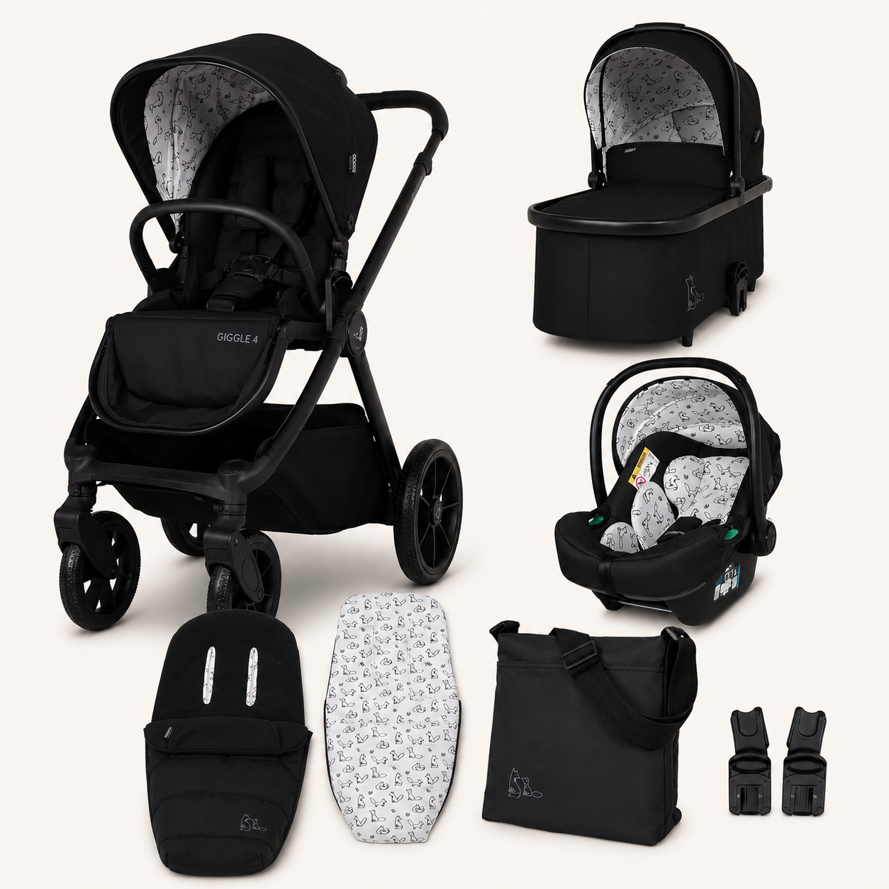 Cosatto Giggle 4 Car Seat + Accessory Bundle - Foxed