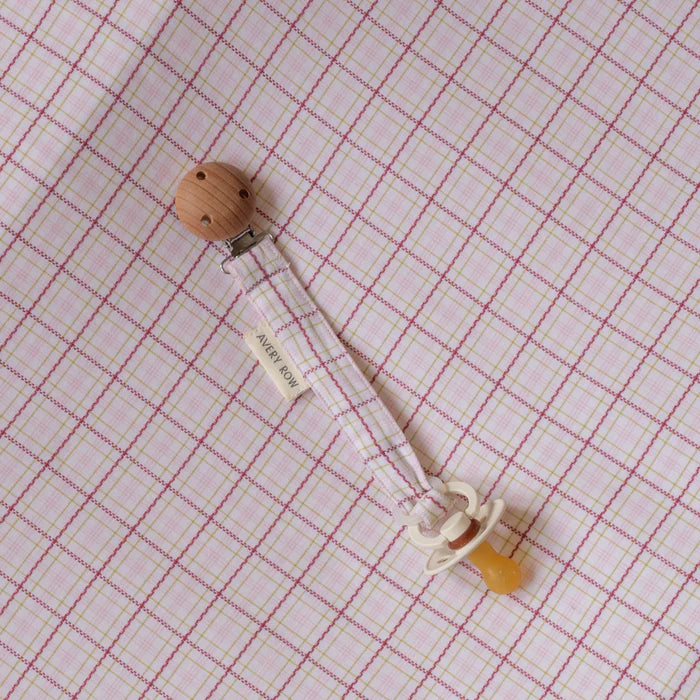 Avery Row Dummy Clip - Pink Check