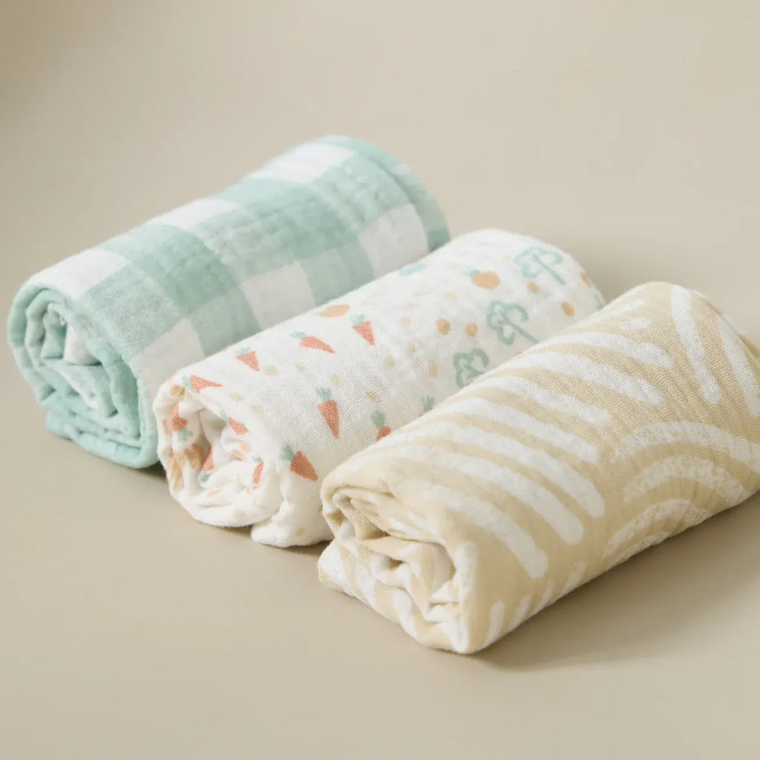 Tutti Bambini Muslin Squares 3pk - Good Life