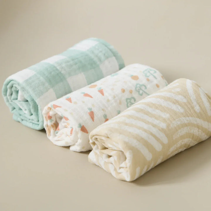 Tutti Bambini Muslin Squares 3pk - Good Life