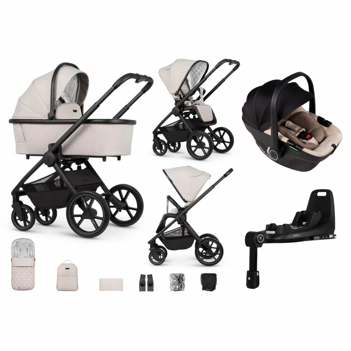 Venicci Tinum Edge Dust Travel System with Venicci Tiago Car Seat + 360 Isofix Base