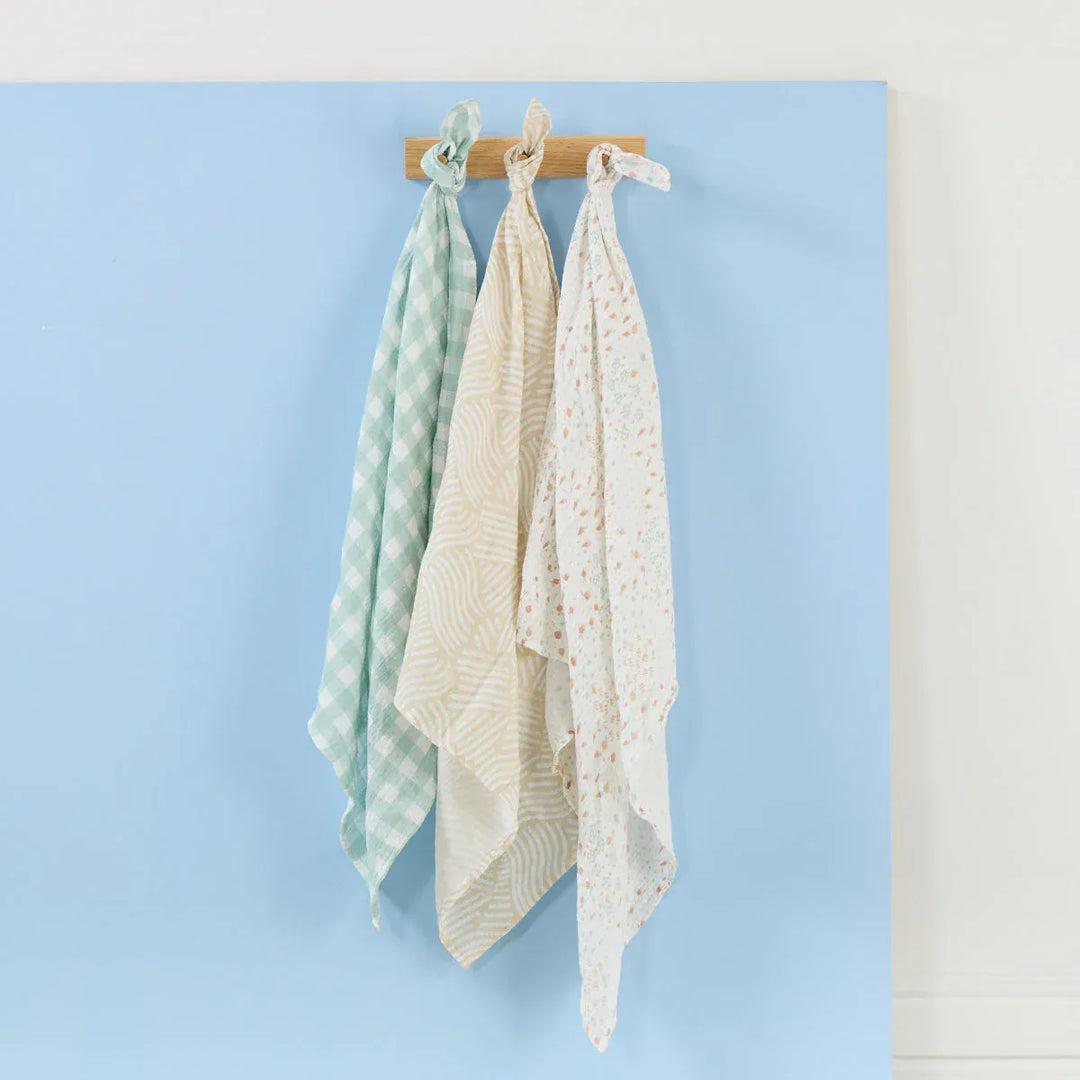 Tutti Bambini Muslin 3pk Swaddles Large - Good Life