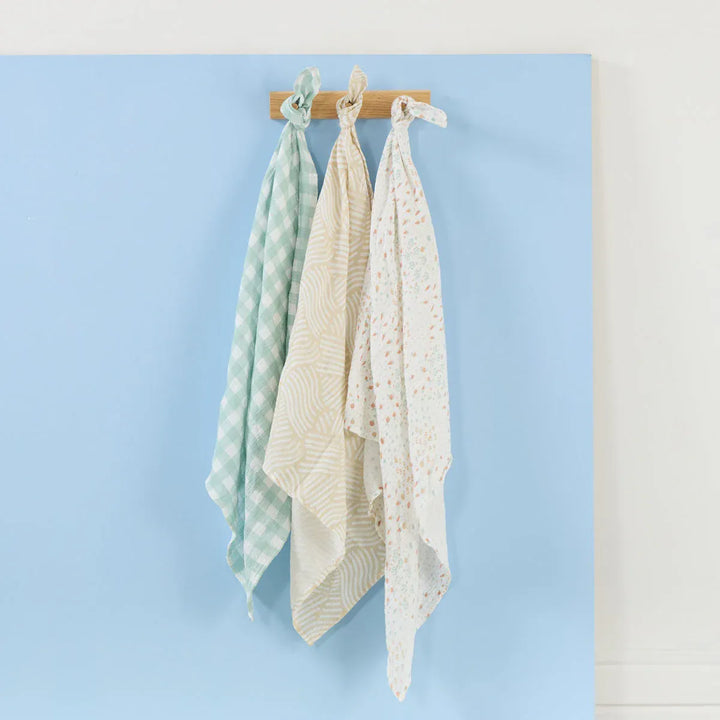 Tutti Bambini Muslin 3pk Swaddles Large - Good Life