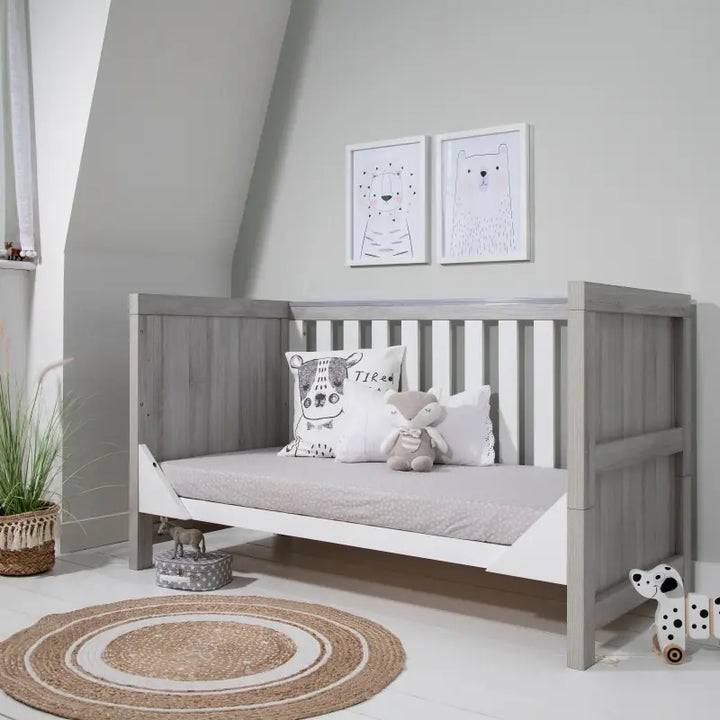 Tutti Bambini Modena 2 Piece Room Set-Ash Grey and White