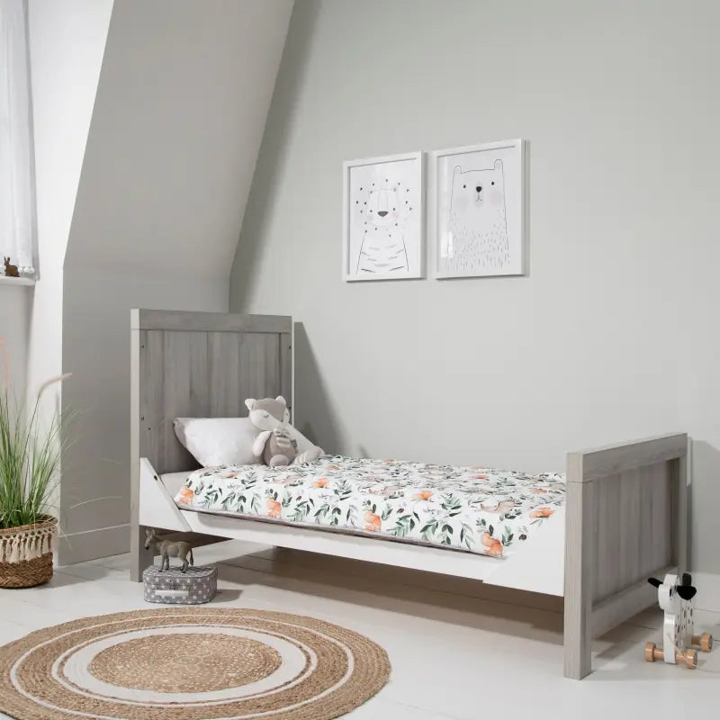 Tutti Bambini Modena 2 Piece Room Set-Ash Grey and White