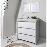 Tutti Bambini Modena 3 Piece Room Set - Grey Ash/White
