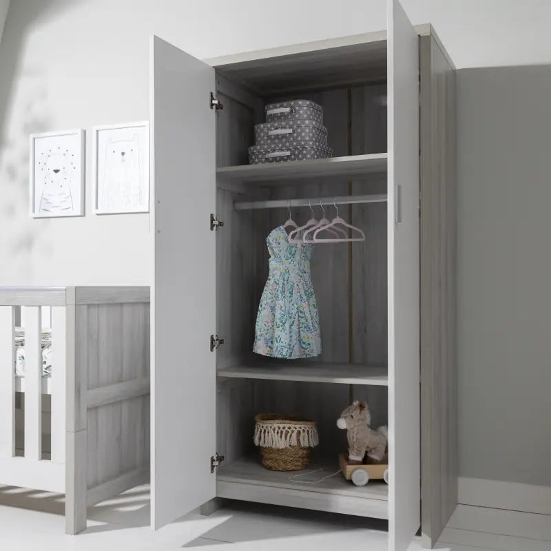 Tutti Bambini Modena 3 Piece Room Set - Grey Ash/White