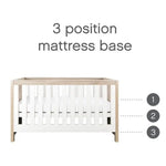 Tutti Bambini Modena Complete Nursery Bundle with Mattress, Bedding, Storage & Shelving - White/Oak