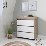 Tutti Bambini Modena 2 Piece Room Set - White/Oak