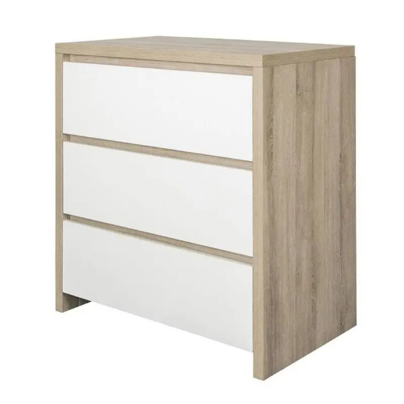 Tutti Bambini Modena Complete Nursery Bundle with Mattress, Bedding, Storage & Shelving - White/Oak