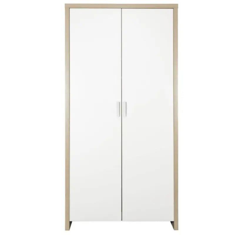 Tutti Bambini Modena Complete Nursery Bundle with Mattress, Bedding, Storage & Shelving - White/Oak