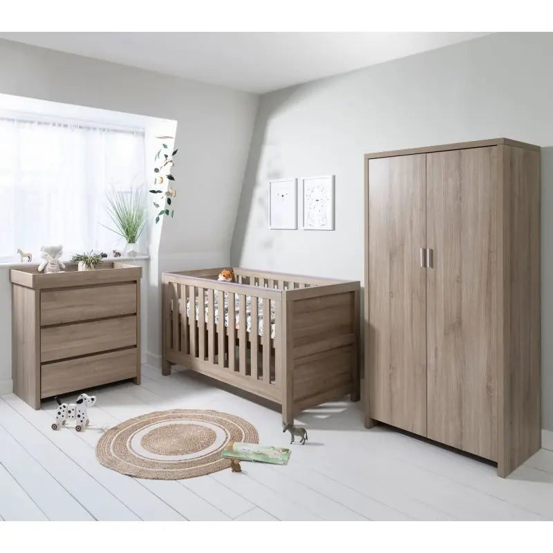 Tutti Bambini Modena 3 Piece Room Set-Oak