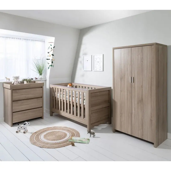 Tutti Bambini Modena 3 Piece Room Set-Oak