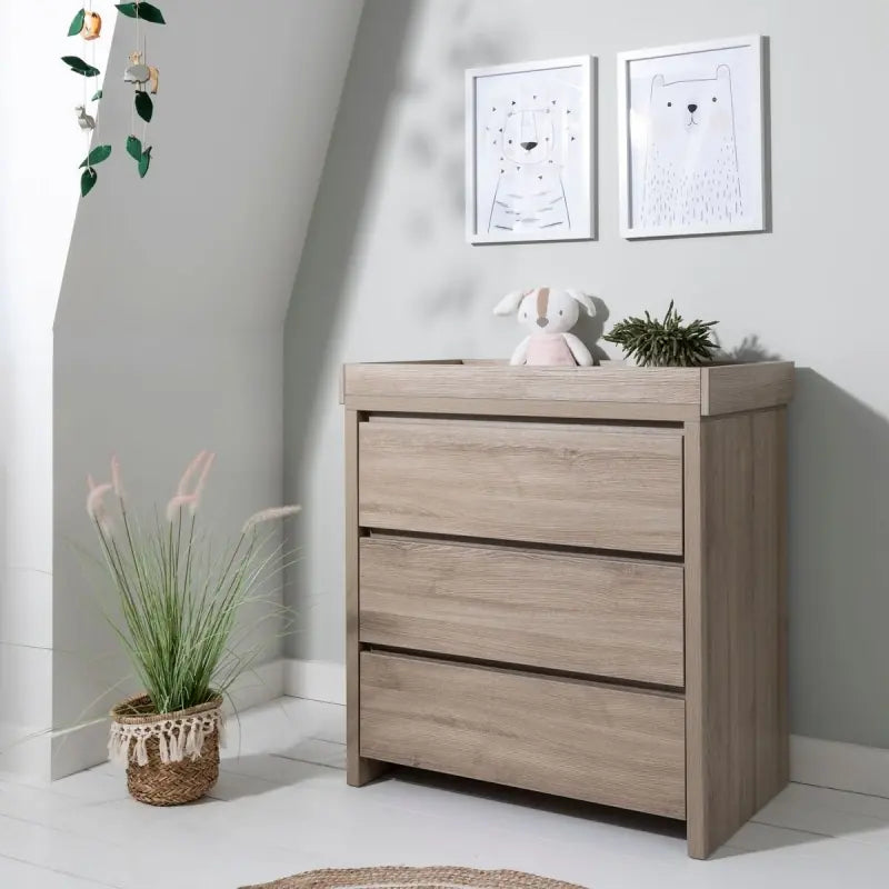 Tutti Bambini Modena 3 Piece Room Set-Oak