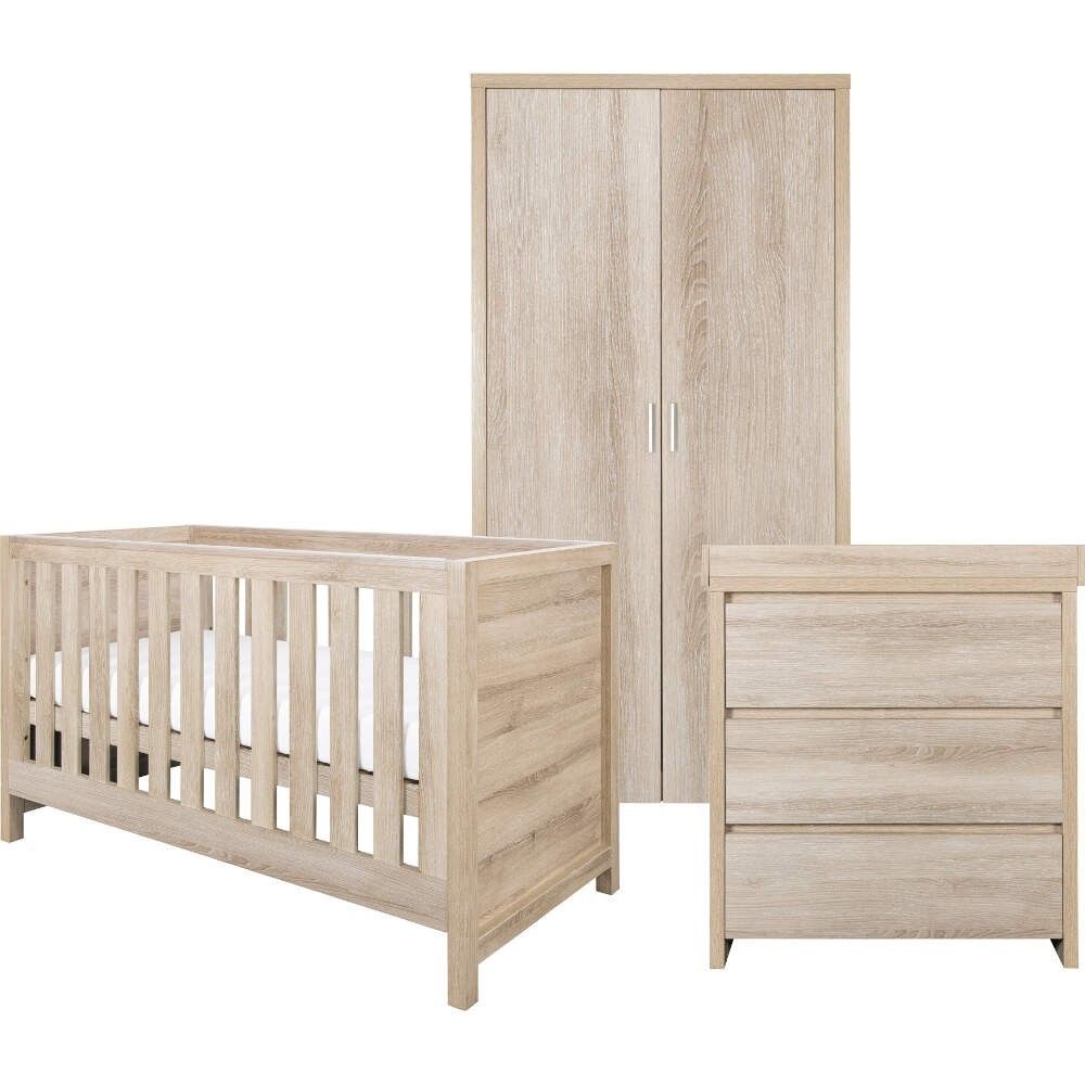 Tutti Bambini Modena 3 Piece Room Set - Oak