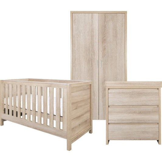 Tutti Bambini Modena 3 Piece Room Set - Oak