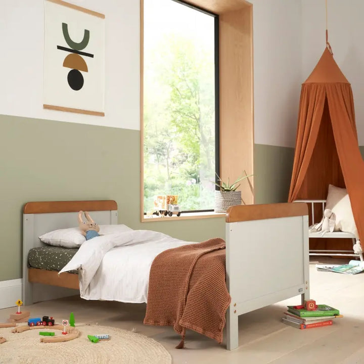 Tutti Bambini Rio 4 Piece Room Set with Cot Top Changer-Dove Grey & Oak