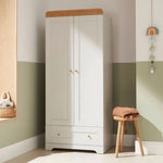 Tutti Bambini Rio 4 Piece Room Set with Cot Top Changer - Dove Grey & Oak