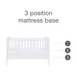 Tutti Bambini Rio 4 Piece Room Set with Cot Top Changer - White