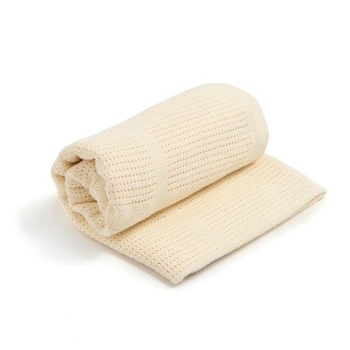 Clair De Lune Organic Cotton Cellular Blanket