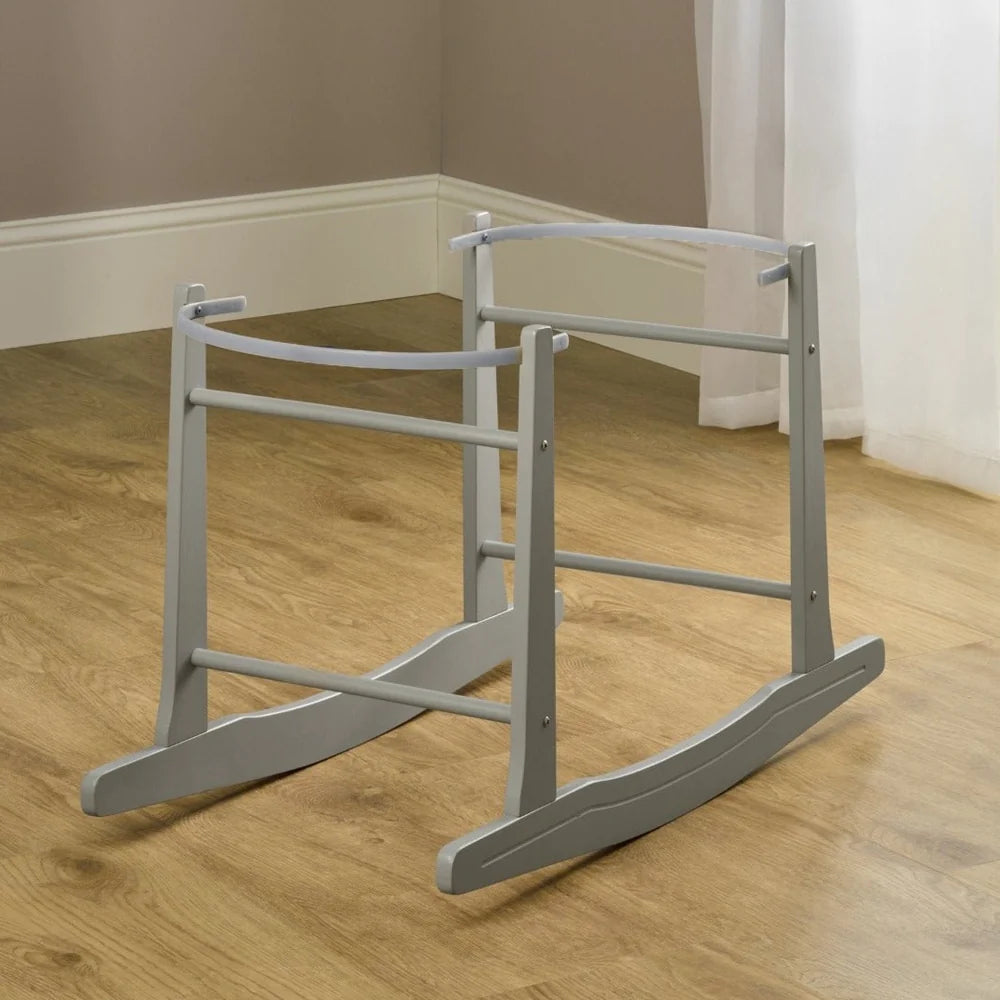 OPEN BOX Clair De Lune Standard Rocking Moses Basket Stand - Grey