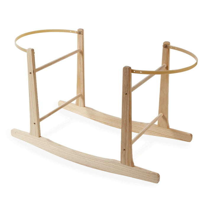 Clair De Lune Standard Rocking Moses Basket Stand - Natural