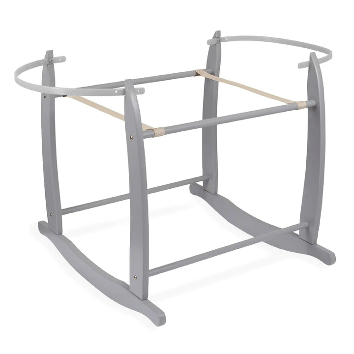 Clair De Lune Deluxe Rocking Moses Basket Stand - Grey